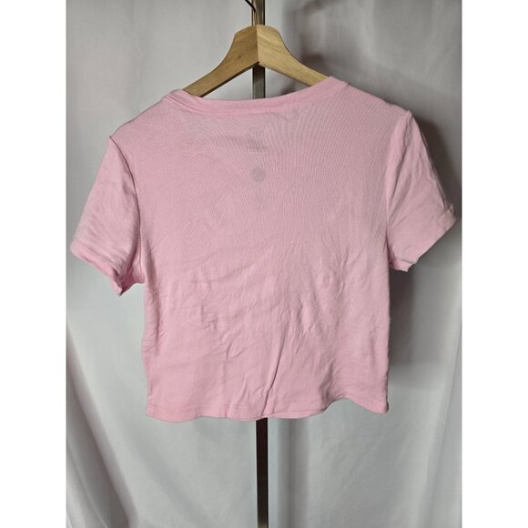 Sanrio Bioworld My Melody Cropped Pink Shirt Size XL 100% Cotton - Picture 6 of 7